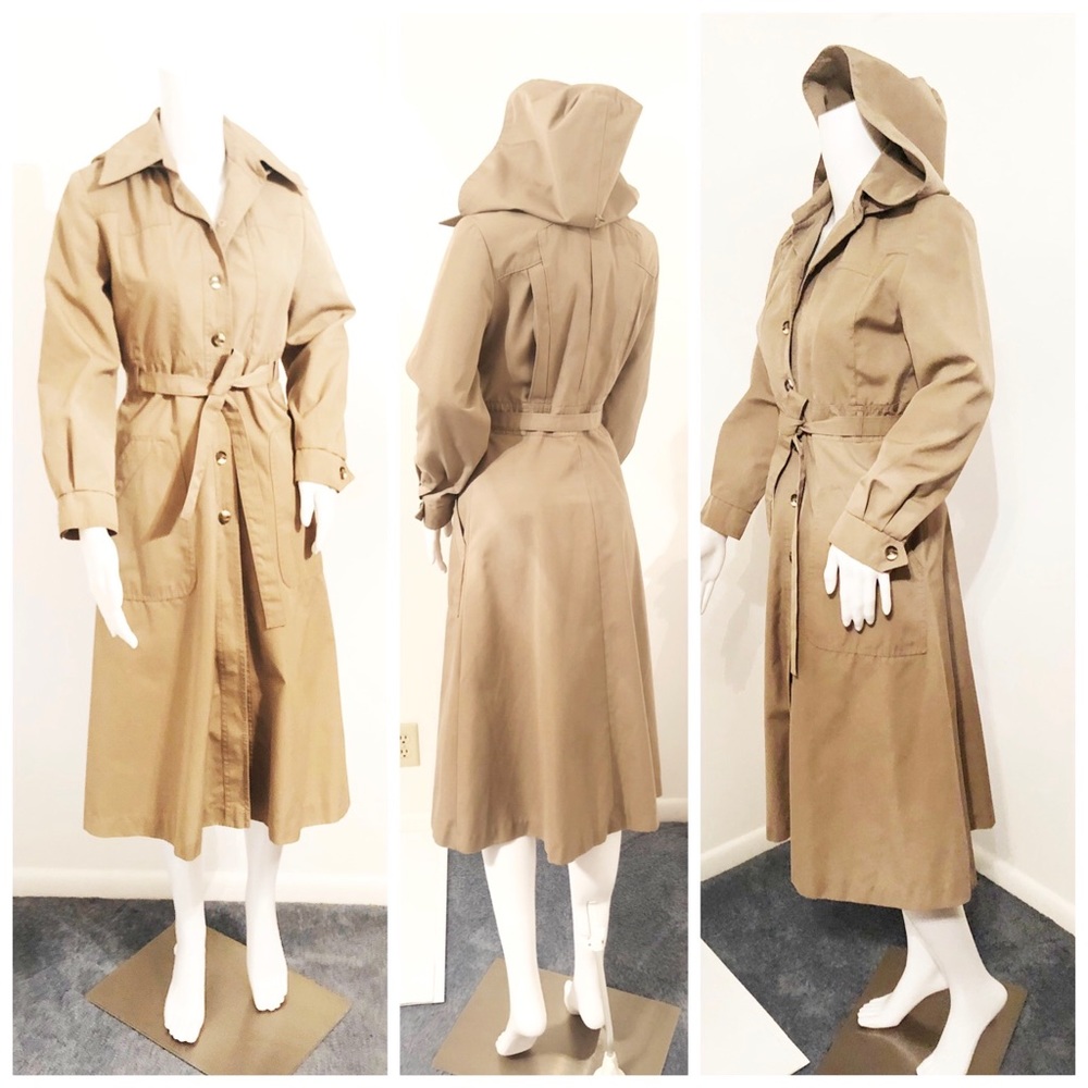 🌈 SOLD Vintage Weather Wise Trench Coat 🧥 XS - Picture 5 of 8